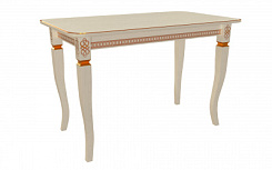 Стол Роял 1200*700*765 (тон слон.кость RAL1013 + патина золото) Стол Роял 1200*700*765 (тон слон.кость RAL1013 + патина золото)