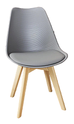 Стул DC-355-3L (PP к/з серый) Стул DC-355-3L (PP к/з серый)