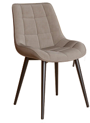 Стул DL-2407 (каркас  черный   тк. коллекции Велюр  латте(AL)) Стул DL-2407 (каркас  черный   тк. коллекции Велюр  латте(AL))